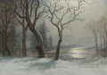 INVIERNO EN YOSEMITE Paisaje nevado del americano Albert Bierstadt